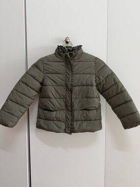 Jacadi Girls Khaki Puffer Jacket
